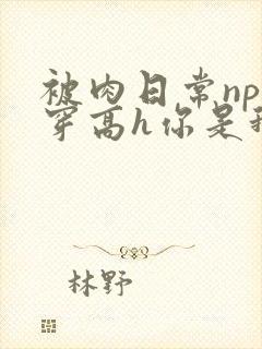 被肉日常np快穿高h你是我的封面