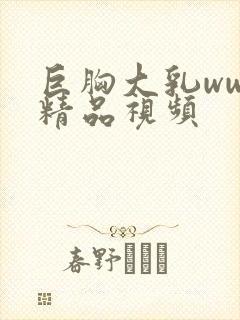 巨胸大乳www精品视频