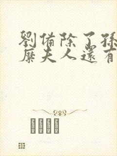 刘备除了孙夫人糜夫人还有一位夫人