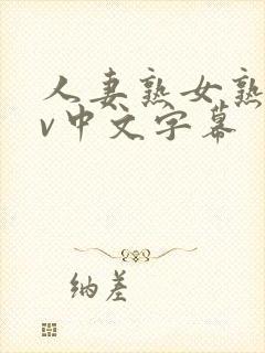 人妻熟女熟女av中文字幕