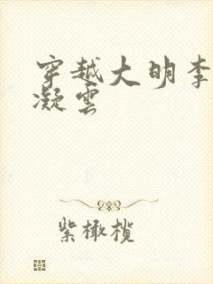 穿越大明李逍朱凝云