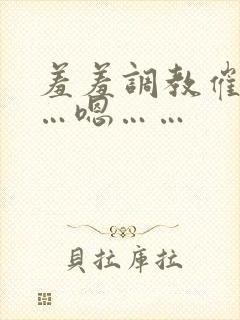 羞羞调教催眠……嗯……封面