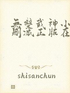 无双武神小说无删减正版在线阅读