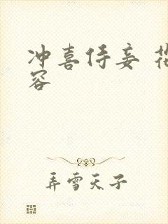 冲喜侍妾 花想容封面