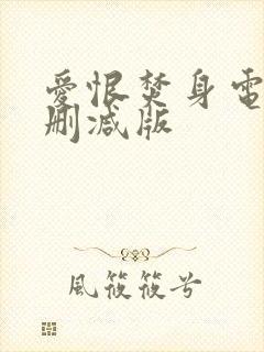 爱恨焚身电影未删减版