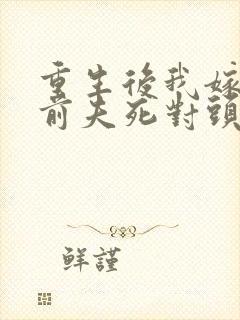 重生后我嫁给了前夫死对头小说