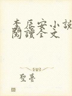 李辰安小说免费阅读全文