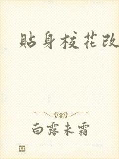 贴身校花改编封面