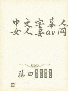 中文字幕人妻熟女人妻av网