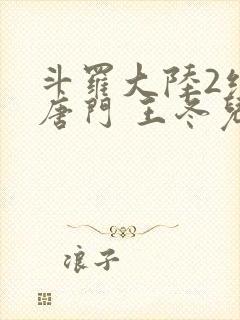 斗罗大陆2绝世唐门 王冬儿