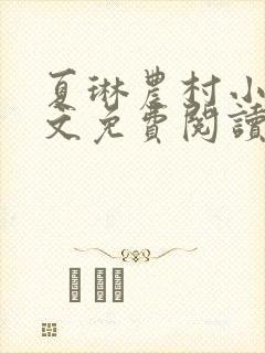 夏琳农村小说全文免费阅读最新章节封面