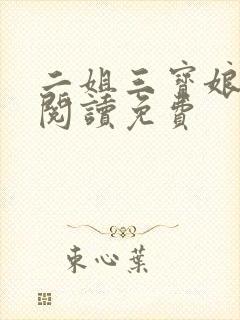 二姐三宝娘全文阅读免费