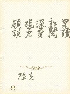 顾砚深许星瑶小说免费阅读最新章节封面