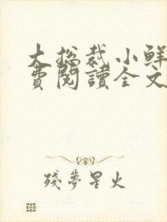 大总裁小鲜妻免费阅读全文