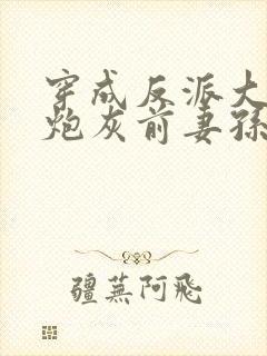 穿成反派大佬的炮灰前妻孙筱西