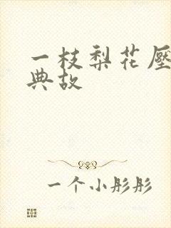 一枝梨花压海棠典故