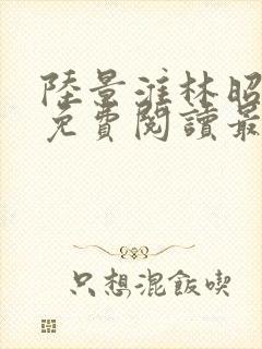 陆景淮林昭小说免费阅读最新章节