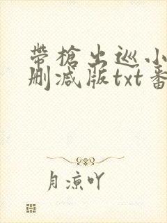 带枪出巡小说未删减版txt番外