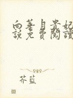 向华月贵妃的小说免费阅读笔趣阁