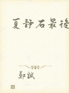 夏静石最后结局