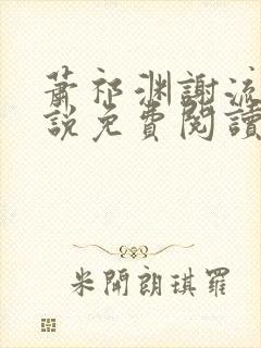 萧祁渊谢流铮小说免费阅读最新章节