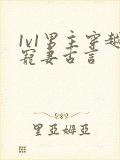 1v1男主穿越宠妻古言