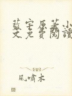 蓝宇原著小说全文免费阅读