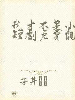 我才不是小可怜短剧免费观看