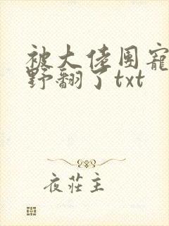 被大佬团宠后我野翻了txt封面