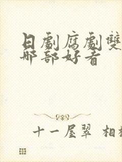 日剧腐剧双男主哪部好看