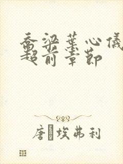 乔梁叶心仪最快超前章节封面