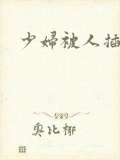 少妇被人插封面