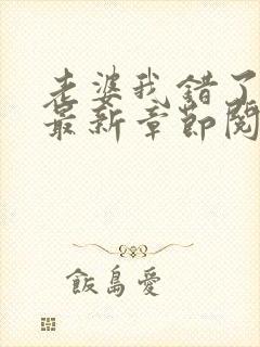 老婆我错了小说最新章节阅读全文