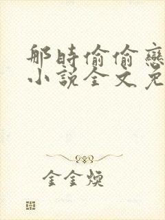 那时偷偷恋着他小说全文免费阅读