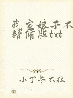我家娘子不对劲精修版txt