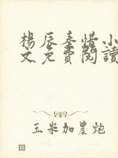 杨辰秦惜小说全文免费阅读最新章节更新