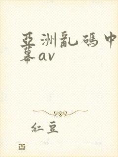 亚洲乱码中文字幕av