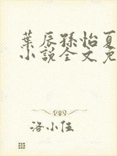 叶辰孙怡夏若雪小说全文免费阅读