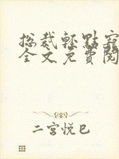 总裁轻点宠小说全文免费阅读