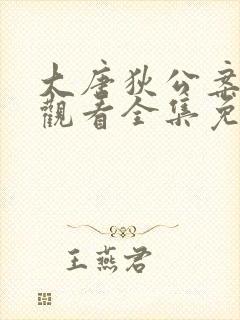 大唐狄公案在线观看全集免费高清封面