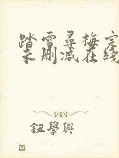 踏雪寻梅完整版未删减在线免费观看