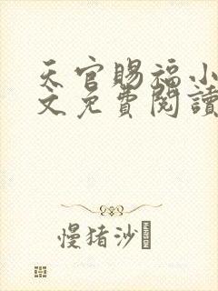 天官赐福小说全文免费阅读笔趣阁封面