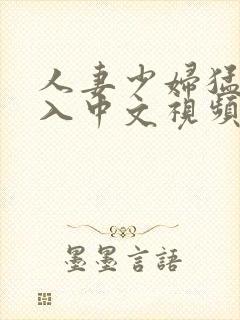 人妻少妇猛烈进入中文视频