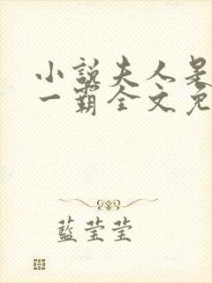 小说夫人是京城一霸全文免费阅读