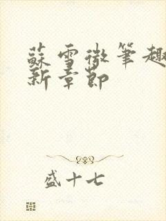 苏雪微笔趣阁最新章节封面