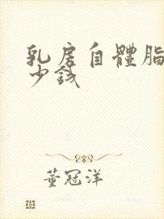 乳房自体脂肪多少钱