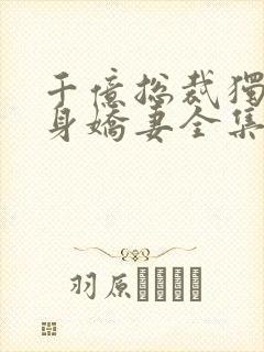 千亿总裁独宠替身娇妻全集