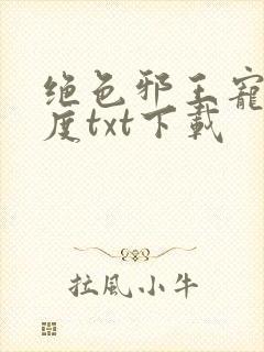 绝色邪王宠妻无度txt下载