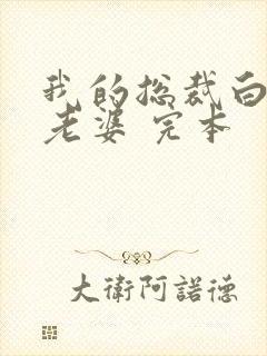 我的总裁白富美老婆 完本