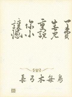 让你重生了却遗憾小说免费阅读封面